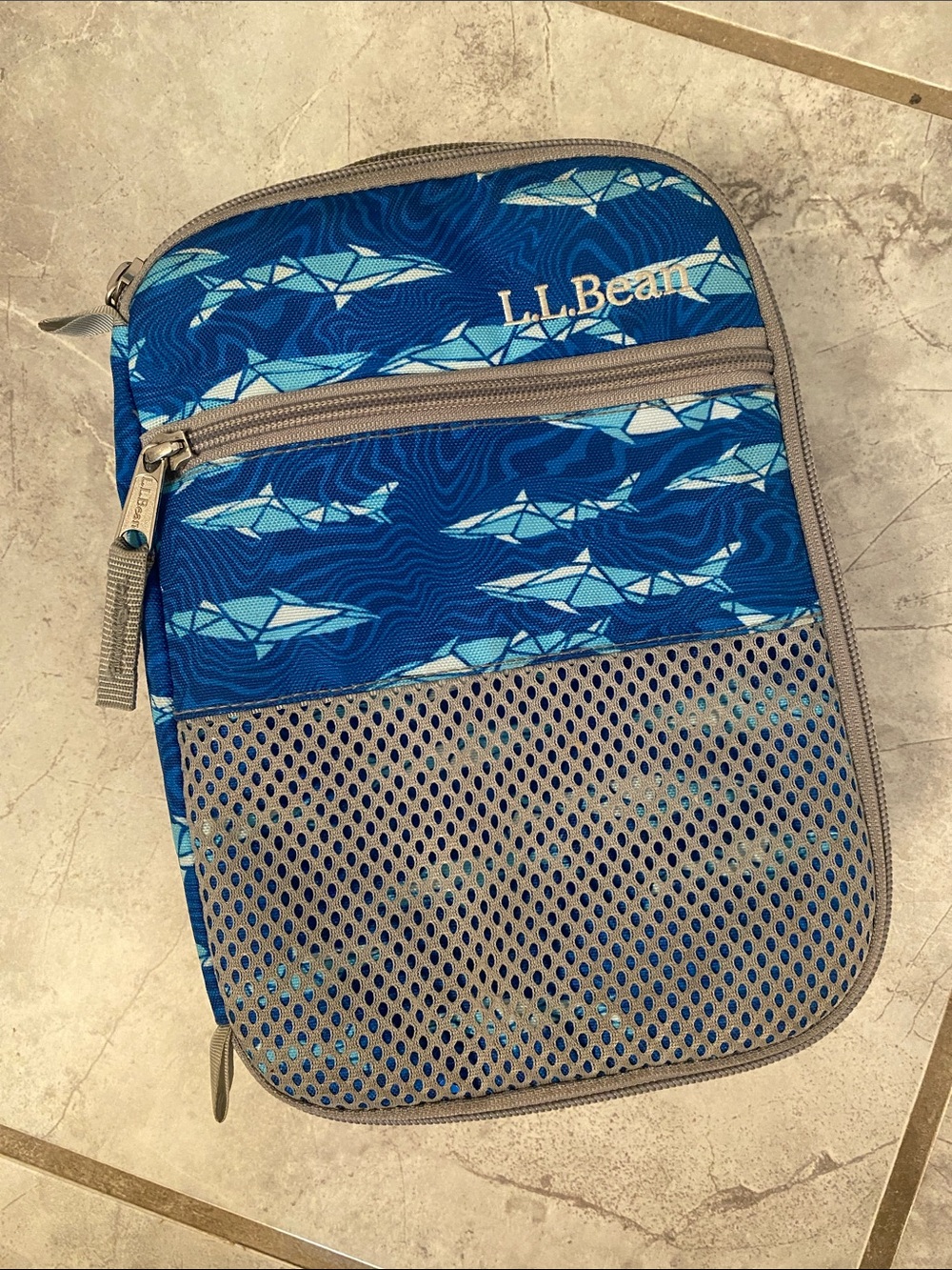 L.L. Bean Blue shark lunch box